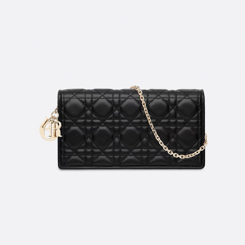 Dior Black Leather Interior with Gold Logo